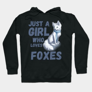 Just a girl who foxes cute colorful fox Hoodie